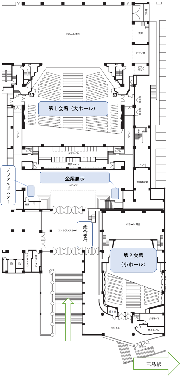 三島市民文化会館へのアクセス